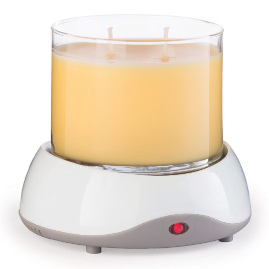 White Candle Warmer with Auto Shutoff