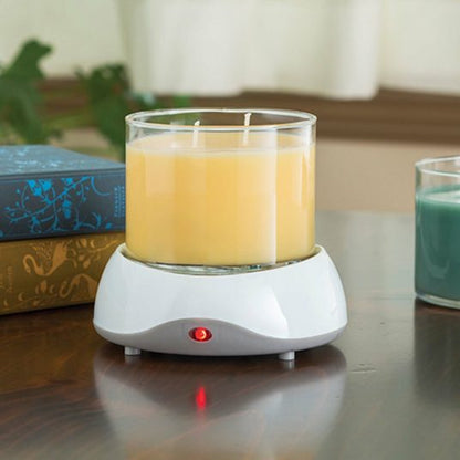 White Candle Warmer with Auto Shutoff