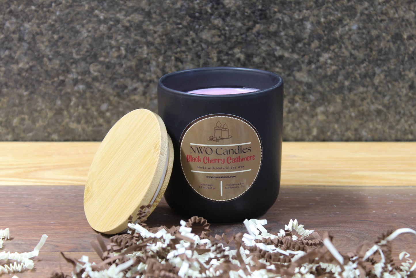 Black Cherry Cashmere Natural Soy Candle