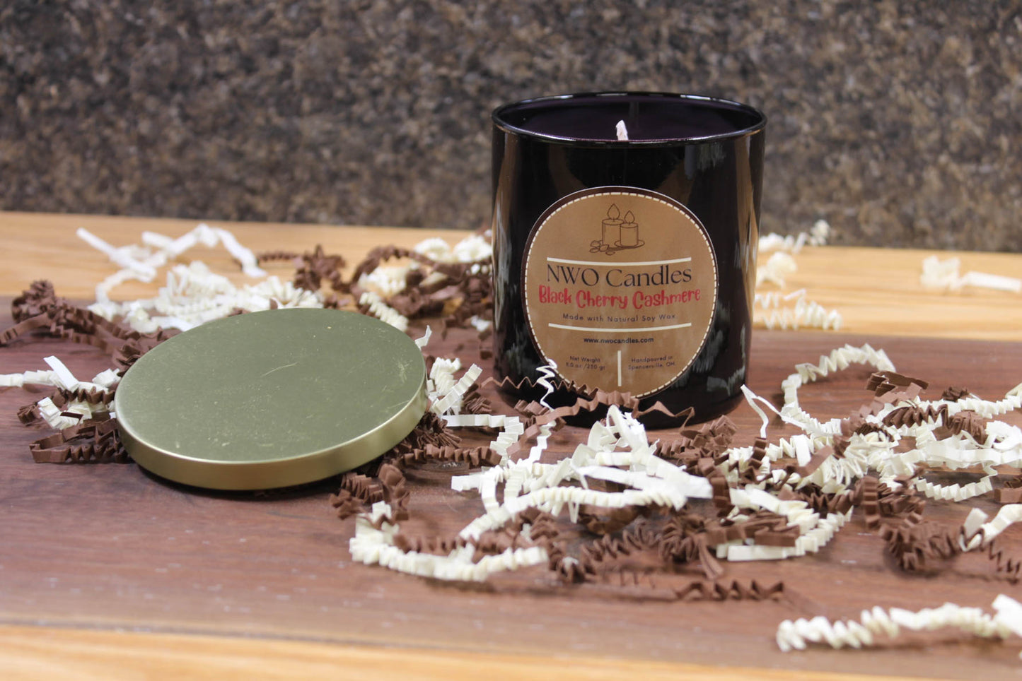 Black Cherry Cashmere Natural Soy Candle